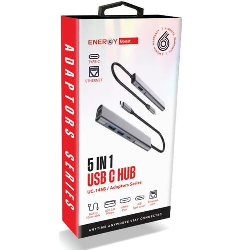 מתאם USB C Hub – 5 In 1