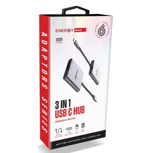 מתאם USB C Hub – 3 In 1