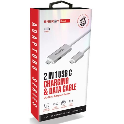 מתאם USB C Charging & Data Cable – 2 in 1