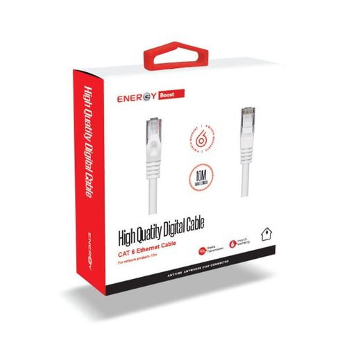 כבל רשת CAT 6 ,ENERGY  10M