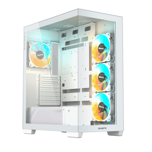 מארז לבן | GIGABYTE C500 PANORAMIC STEALTH ICE Mid-Tower | ATX