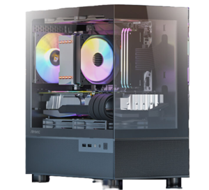 מארז שחור | Antec CX200M RGB ELITE M-ATX 5X120mm RGB FANS