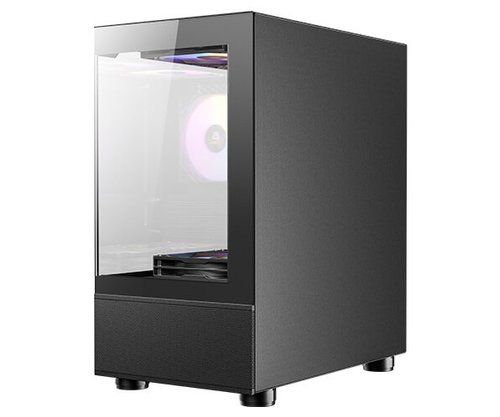 מארז שחור | Antec CX200M RGB ELITE M-ATX 5X120mm RGB FANS
