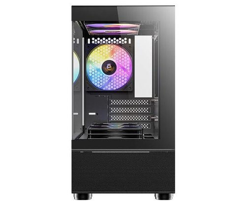 מארז שחור | Antec CX200M RGB ELITE M-ATX 5X120mm RGB FANS