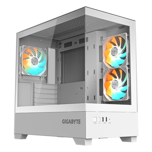 מארז לבן | GIGABYTE C201 PANORAMIC ICE | Micro-ATX 3XARGB Fans