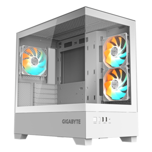 מארז לבן | GIGABYTE C201 PANORAMIC ICE | Micro-ATX 3XARGB Fans