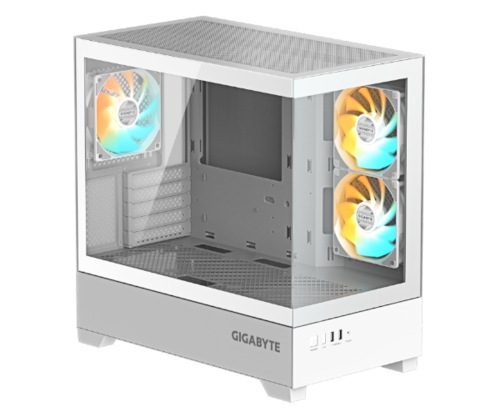 מארז לבן | GIGABYTE C201 PANORAMIC ICE | Micro-ATX 3XARGB Fans