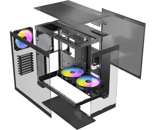 מארז שחור | Antec C8 RGB | E-ATX Mid-Tower 3X ARGB FANS Incl