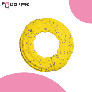 פופוס צלחת מעופפת צהוב אפור לכלב FOFOS
