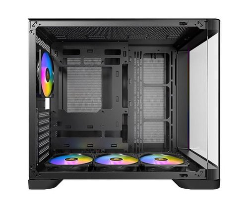 מארז שחור | Antec C5 Curve ARGB Mid-Tower | ATX 4x ARGB FANS Type-C