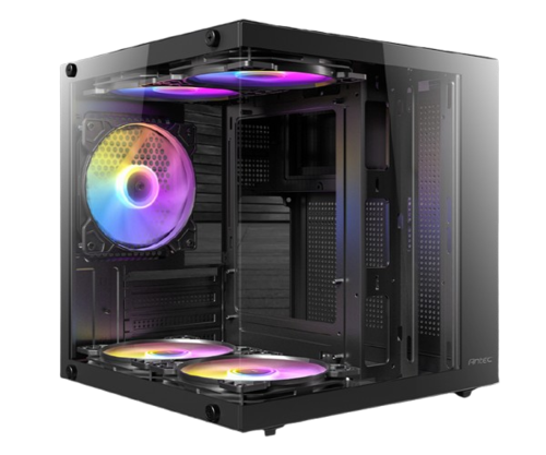 מארז | Antec VCX10M ARGB Mini Tower | Micro-Atx 5XARGB | 120mm Fan