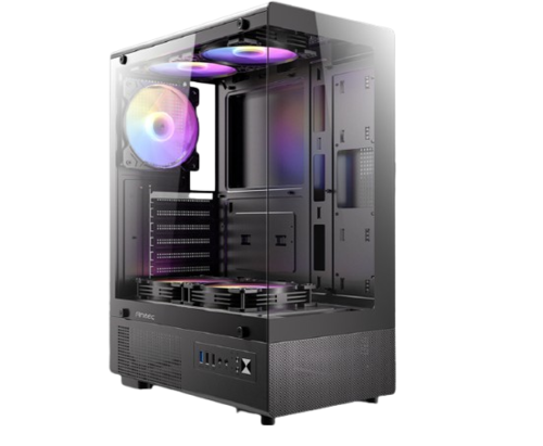 מארז | Antec VCX300 RGB Elite Mid Tower 5X Fixed RGB Fans