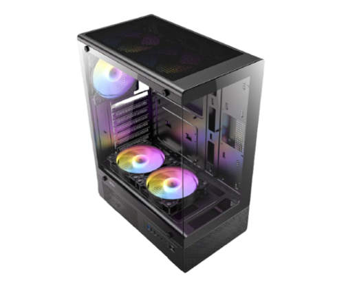 מארז | Antec VCX300 RGB Elite Mid Tower 5X Fixed RGB Fans