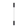 צלינדר תליה שחור NIVO 8W 15CM 3CCT
