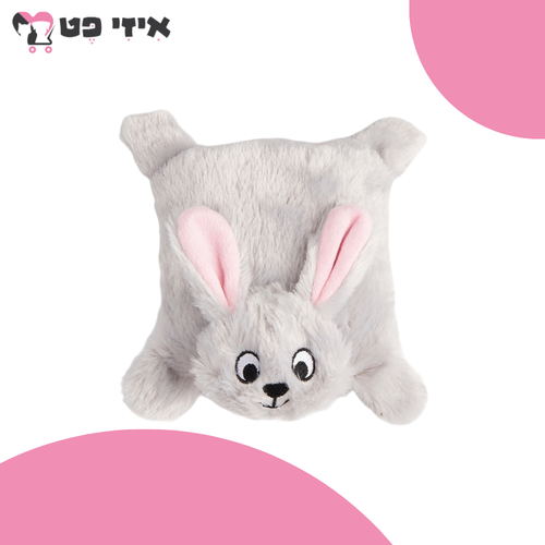 פופוס פאפי צעצוע ארנב פרוותי עם צפצפה לגורי כלבים FOFOS