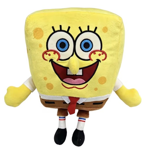 בובת פרווה בובספוג עם ונטוזה 26 ס”מ | SpongeBob SquarePants Plush with Suction Cup 26 cm