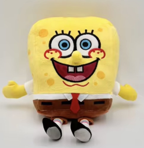 בובת פרווה בובספוג עם ונטוזה 26 ס”מ | SpongeBob SquarePants Plush with Suction Cup 26 cm