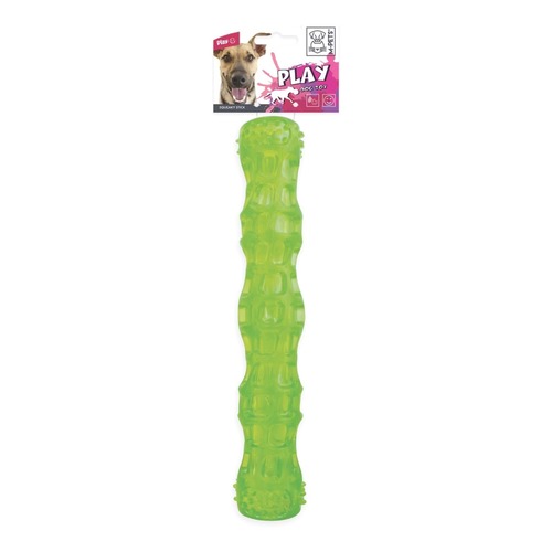 אמ פטס M-Pets גזע גומי מצפצף ירוק כ- 28 ס''מ