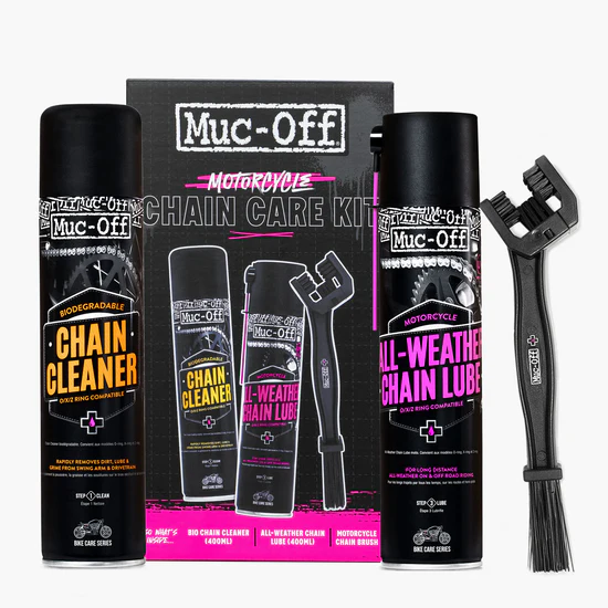 ערכת ניקוי ניקוי ושימון לאופנוע מאק אוף - MUC-OFF MX CHAIN CARE KIT