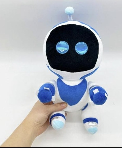 בובת פרווה רובוט כחול כ־30 ס”מ | Blue Robot Plush Toy Approx. 30 cm