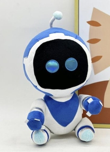 בובת פרווה רובוט כחול כ־30 ס”מ | Blue Robot Plush Toy Approx. 30 cm