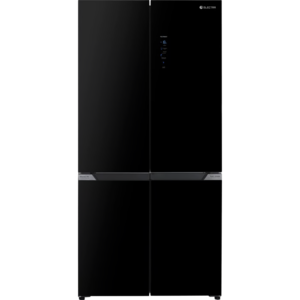 מקרר 4 דלתות מקפיא תחתון Electra EL560GBL – גימור זכוכית שחורה 505 ליטר רוחב: 90.5 ס"מ