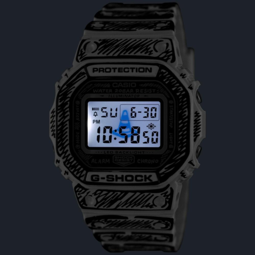 CASIO DW-5600JV-7D Joshua Vides LIMITED EDITION מהדורה מוגבלת שיתוף פעולה חדש עם האמן והמעצב ג'ושוע וידס Joshua Vides