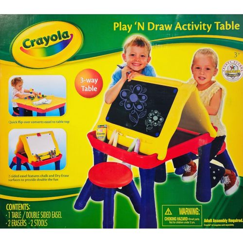 שולחן לוח מחיק וכיסא - 5018-01 PLAY 'N DRAW ACTIVITY TABLE