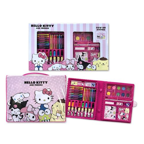 הלו קיטי וחברים - סט צבעים במזוודה - 182431 HELLO KITTY