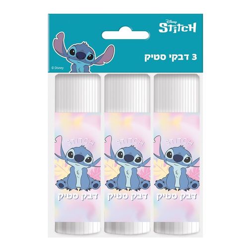 פלפוט -  דבק סטיק 15 גר' שלוש יחידות דגם לילו וסטיץ