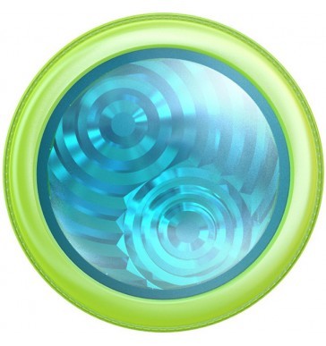 צלון בועות אור לרכב עם מצמדי ואקום - חלל צבעוני