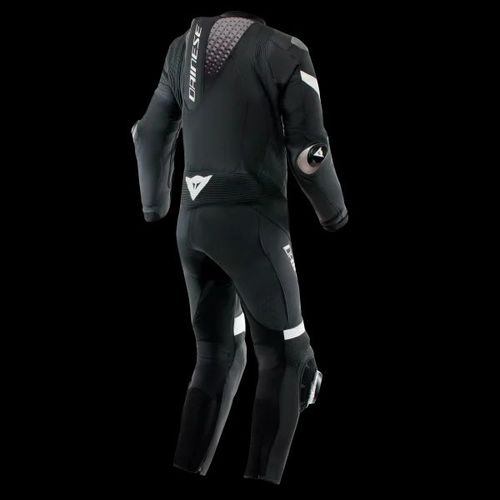 חליפת רכיבה עור חלק אחד דיינז שחור לבן  – DAINESE LAGUNA SECA 6  1PCS