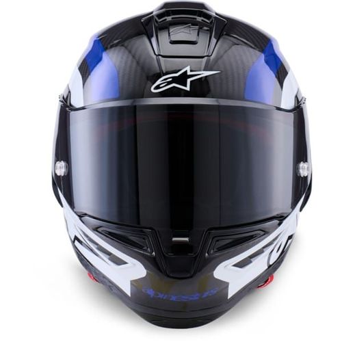 קסדה מלאה ספורטיבית אלפינסטארס כחול/לבן –  ALPINESTARS SUPERTECH R10 ARIUS