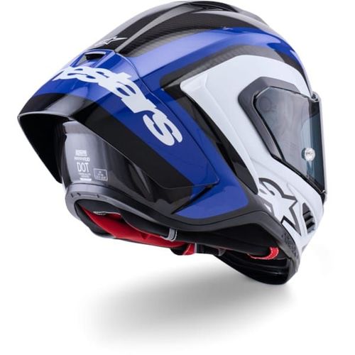 קסדה מלאה ספורטיבית אלפינסטארס כחול/לבן –  ALPINESTARS SUPERTECH R10 ARIUS