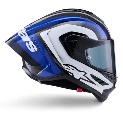 קסדה מלאה ספורטיבית אלפינסטארס כחול/לבן –  ALPINESTARS SUPERTECH R10 ARIUS