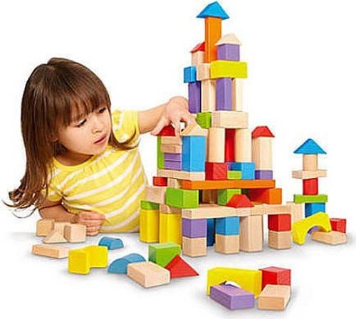 דלי קוביות עץ ענק 200 חלקים