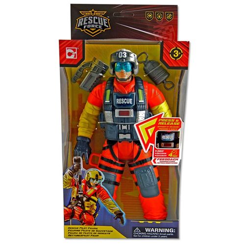 דמות איש הצלה צנחן גודל 30 ס''מ - RESCUE FORCE