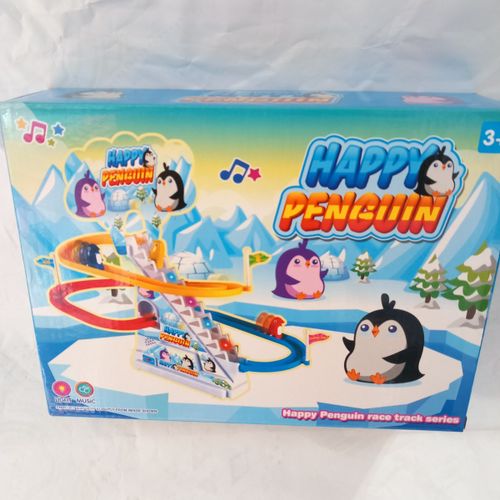 משחק מדרגות נעות פינגווין עולם הקרח