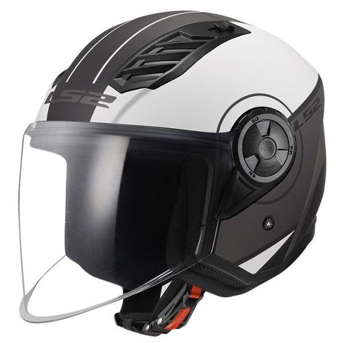 קסדת 3/4 אל אס 2 איירפלו 2 לבן אפור – LS2 OF616 AIRFLOW II COVER GLOSS WHITE GREY