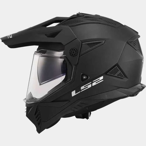 קסדה אדוונצ'ר אל אס 2 פיונר 2 שחור מט Ls2 MX702 PIONEER 2 HILL MATT BLACK WHITE