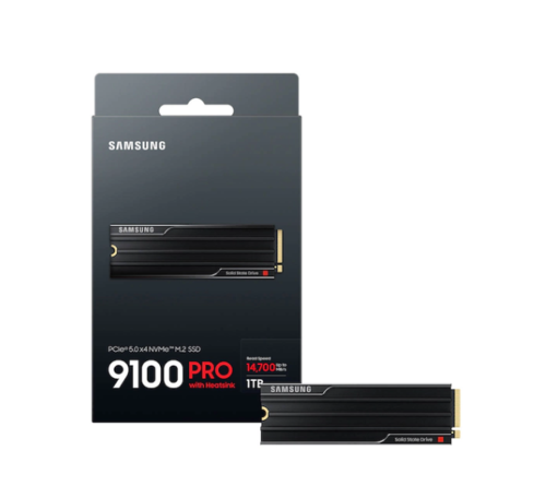 דיסק פנימי | Samsung 9100 PRO W Heatsink | 4TB | Gen5 | M.2 | NVME 2.0