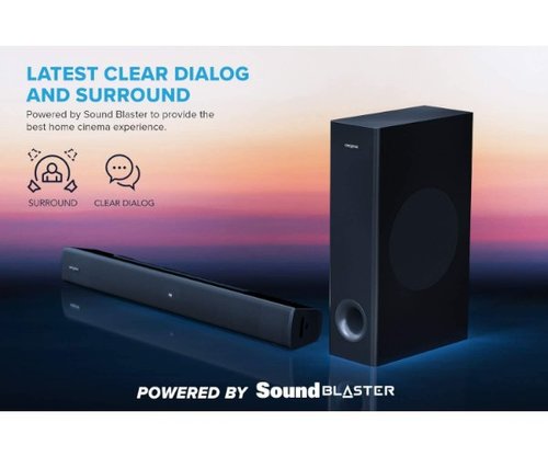 רמקולים | CREATIVE STAGE V2 2.1 SOUNDBAR+SUBWOFER | BT 5.0 | 160W ARC