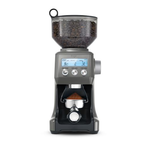 Sage Smart Grinder Pro SCG820 - מטחנת קפה דיגיטלית בגימור נירוסטה מושחרת