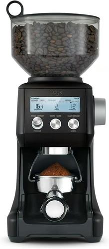 Sage Smart Grinder Pro SCG820 - מטחנת קפה דיגיטלית בגימור נירוסטה מושחרת