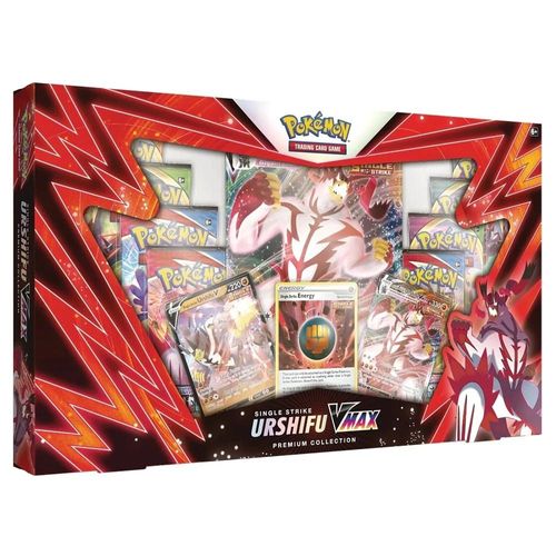 פוקימון - מארז קלפים POKEMON SINGLE STRIKE URSHIFU VMAX PREMIUM BOX