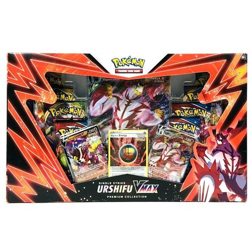 פוקימון - מארז קלפים POKEMON SINGLE STRIKE URSHIFU VMAX PREMIUM BOX