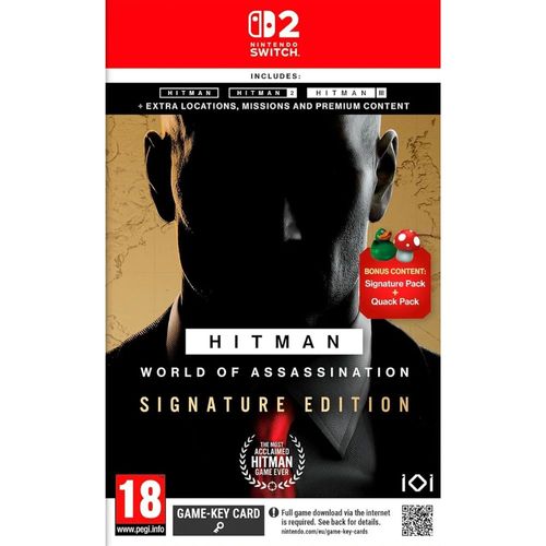 משחק NINTENDO SWITCH 2 - HITMAN WORLD OF ASSASSINATION SIGNATURE EDITION