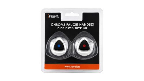 זוג ידיות פנינה כרום