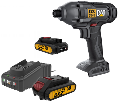 מברגת אימפקט DX7041.1 18V 2X2.0AH BL מבית CAT