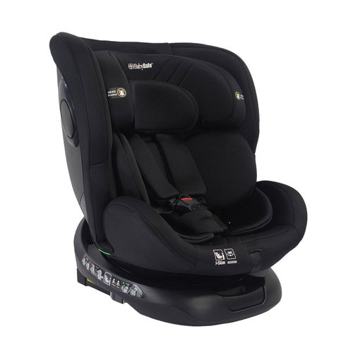 כיסא בטיחות בתקן EverRide I-SIZE מסתובב 360º מבית  BabySafe  (שחור)